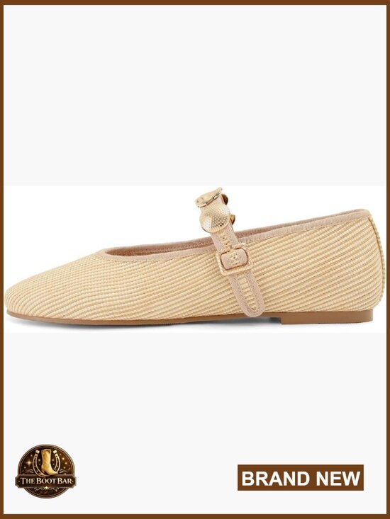 Felicity Studded Mary Jane Flats – BERNESS Studded Mary Jane Ballet Flats with Buckle Strap, Round Toe, Comfortable